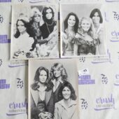 Charlie’s Angels (1976) Set of 3 Original Press Publicity Photos [O45] Farrah Fawcett, Cheryl Ladd