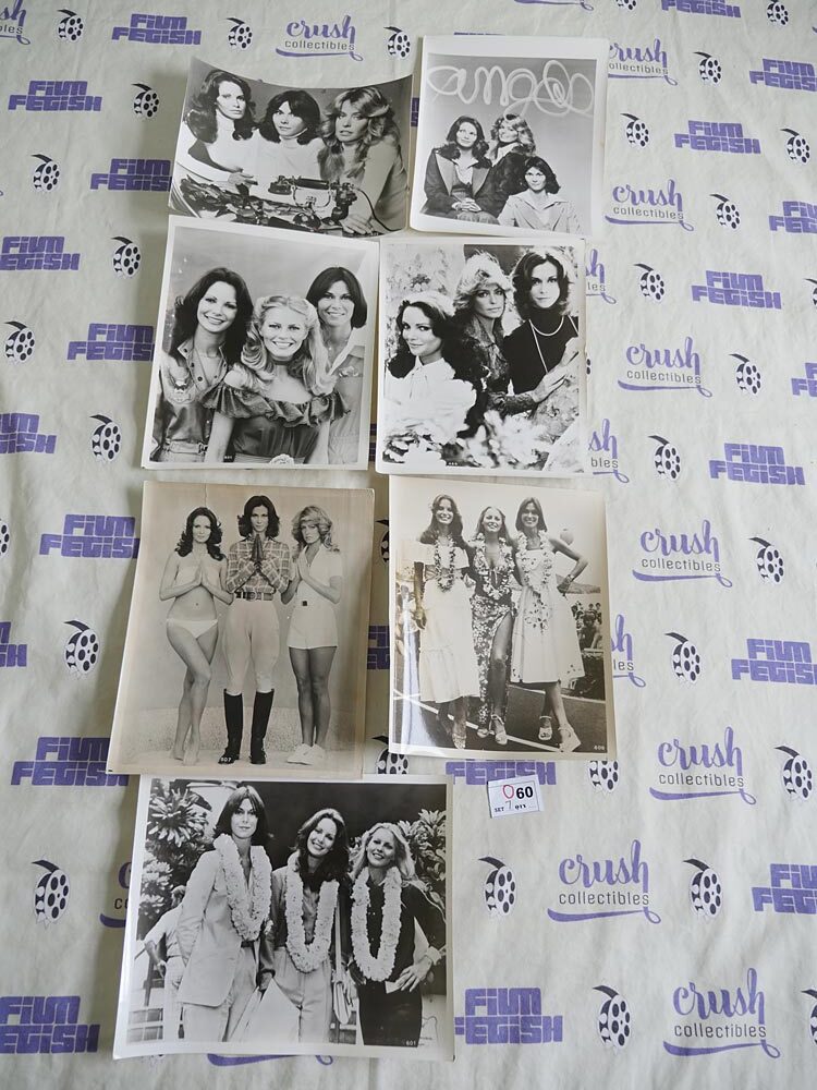 Charlie’s Angels (1976) Set of 7 Original Press Publicity Photos [O60] Farrah Fawcett, Cheryl Ladd