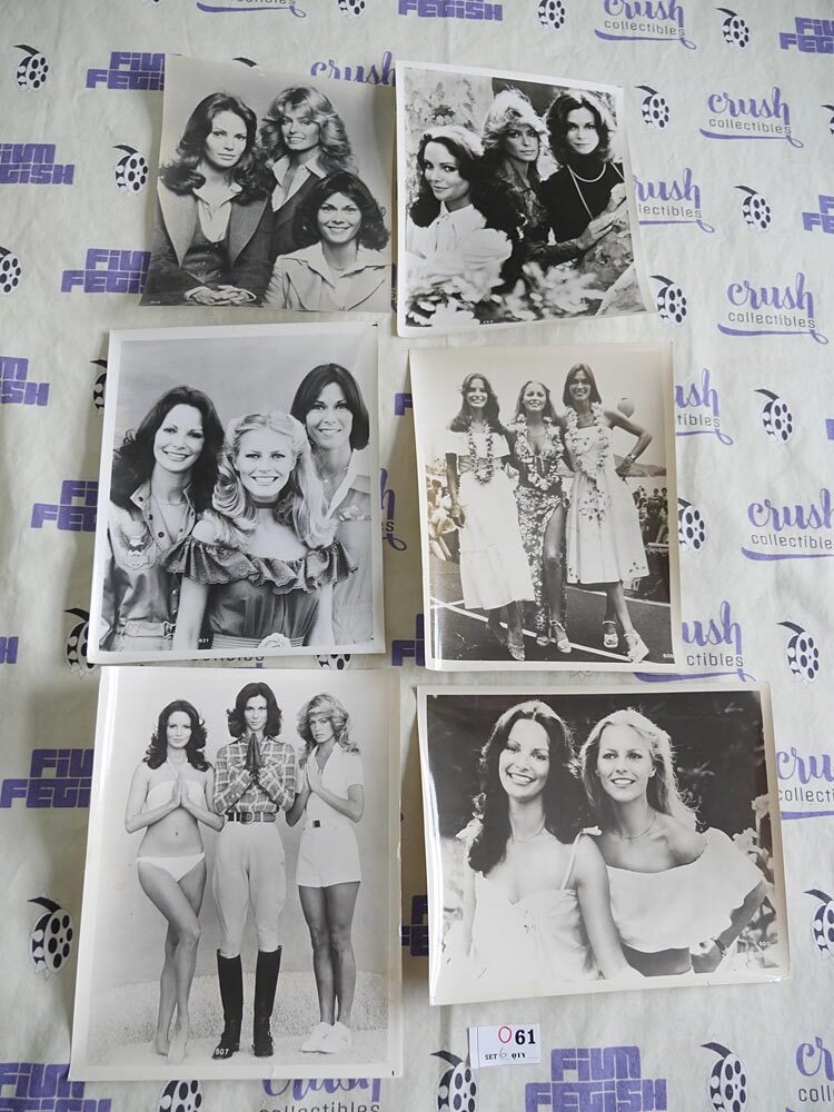 Charlie’s Angels (1976) Set of 6 Original Press Publicity Photos [O61] Farrah Fawcett, Cheryl Ladd