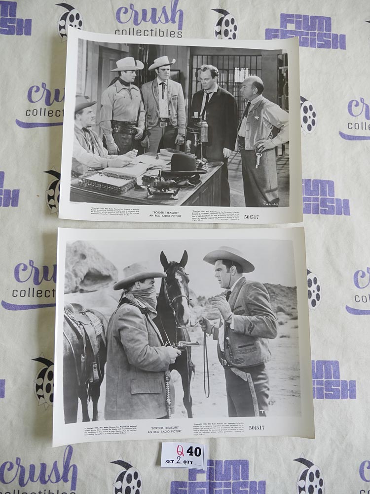 Border Treasure (1950) Western Movie Set of 2 Original Press Publicity Photos [Q40]