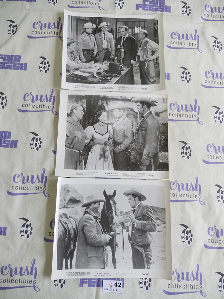 Border Treasure (1950) Western Movie Set of 3 Original Press Publicity Photos [Q42]