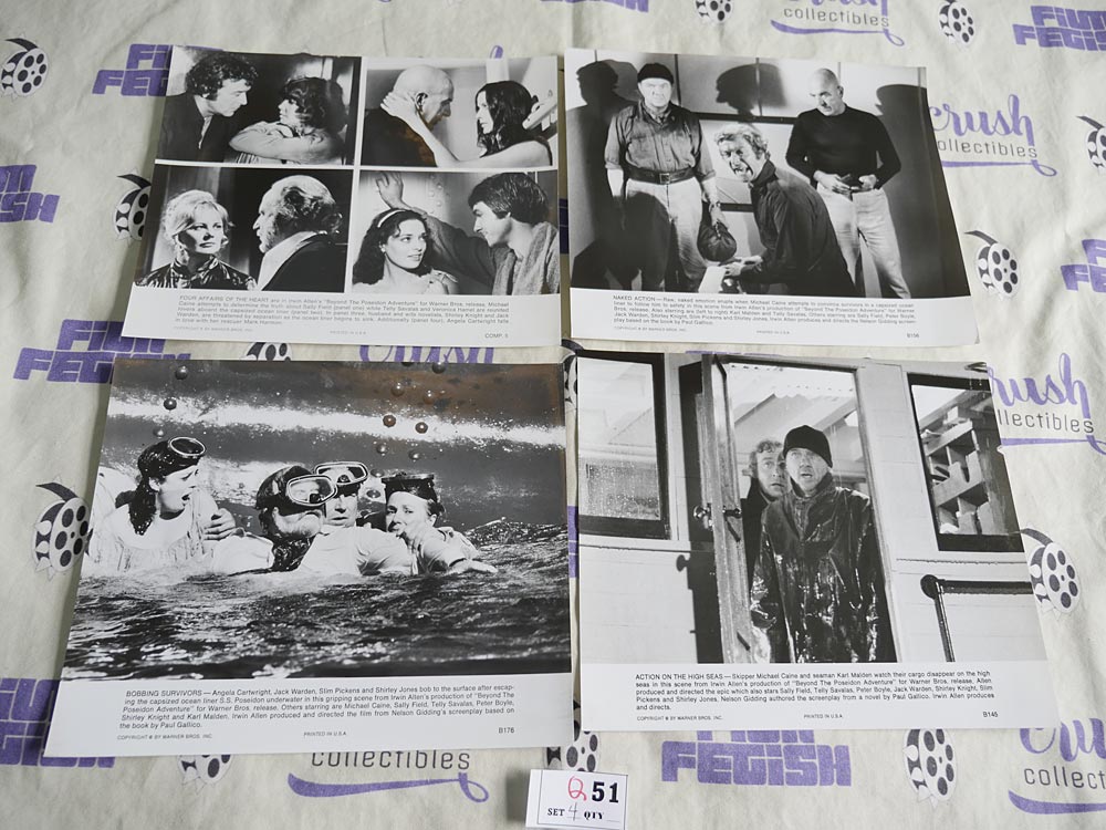 Beyond the Poseidon Adventure (1979) Set of 4 Original Press Publicity Photos [Q51]