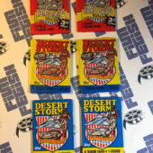 Set of 6 Sealed Topps Desert Storm Trading Card Wax Packs, Homecoming, Coalition For Peace, Victory Series [615]