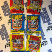 Set of 6 Sealed Topps Desert Storm Trading Card Wax Packs, Homecoming, Coalition For Peace, Victory Series [620]