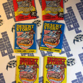 Set of 6 Sealed Topps Desert Storm Trading Card Wax Packs, Homecoming, Coalition For Peace, Victory Series [621]
