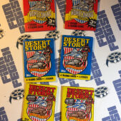 Set of 6 Sealed Topps Desert Storm Trading Card Wax Packs, Homecoming, Coalition For Peace, Victory Series [625]