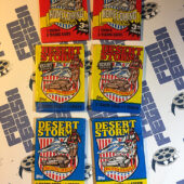 Set of 6 Sealed Topps Desert Storm Trading Card Wax Packs, Homecoming, Coalition For Peace, Victory Series [626]