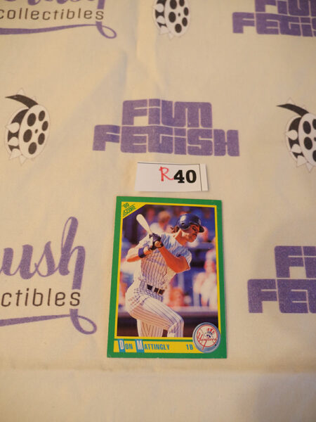 Score Don Mattingly New York Yankees 1990 MLB Baseball Trading Card #1 [R40]