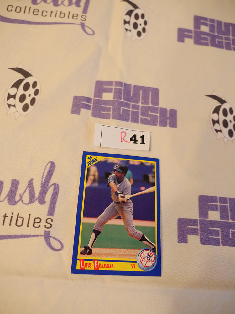 Score Luis Polonia New York Yankees 1990 MLB Baseball Trading Card #442 [R41]