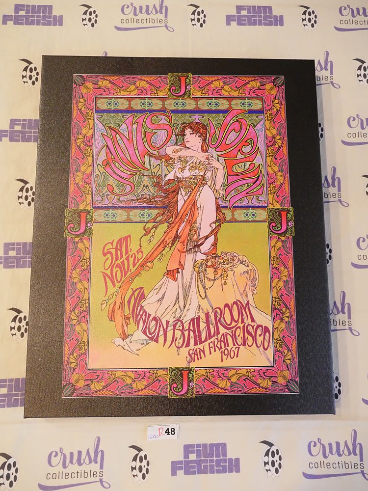 Rock Music Singer Janis Joplin at Avalon Ballroom, San Francisco 1967 Bob Masse 16×20 inch Officially Licensed Sealed Canvas Print [R48]