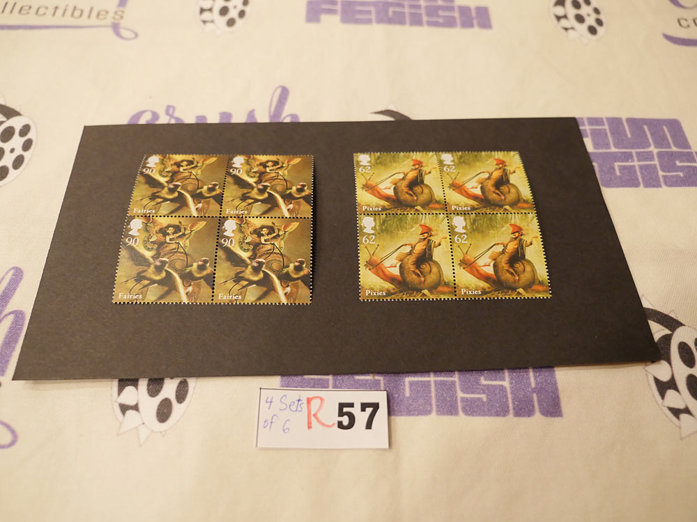 British Royal Mail 4 Full Sets of 6 (24 Total) Mythical Creatures 2009 Stamps [R57]