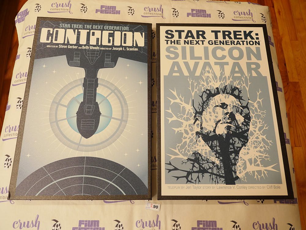 Star Trek: The Next Generation Licensed Set of 2 Sealed 16×24 Canvas Prints, Picard, Riker [R90]