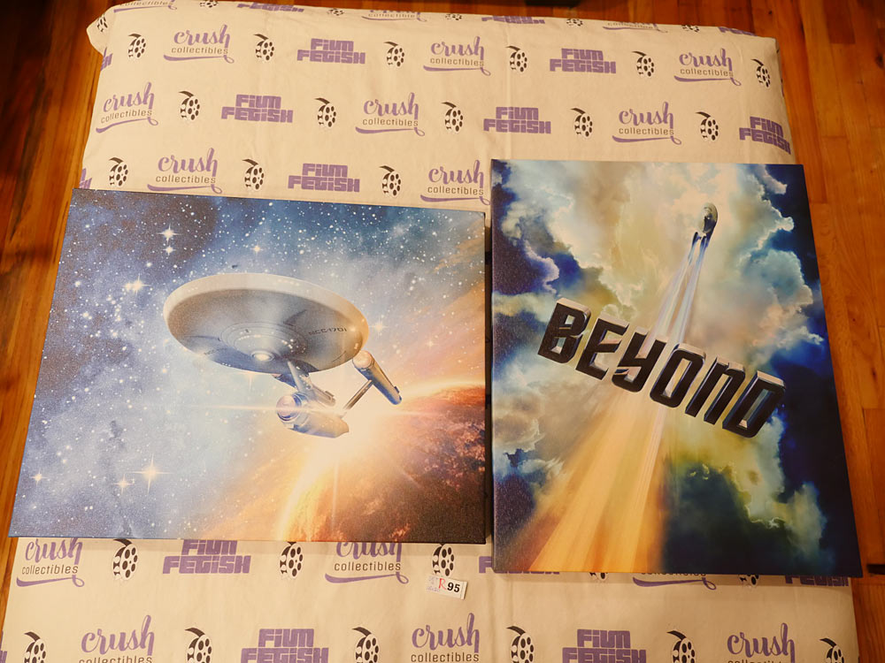 Gene Roddenberry Star Trek Beyond Set of 2 Licensed Sealed 16×20 Canvas Prints, Starship Enterprise [R95]