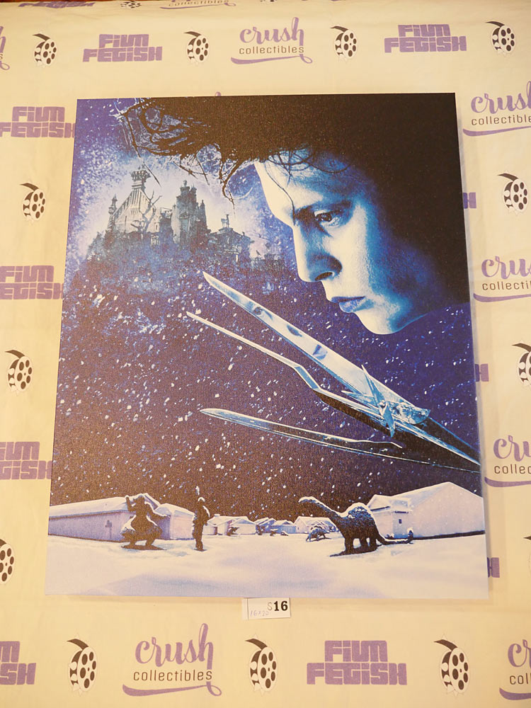 Tim Burton Edward Scissorhands Licensed Sealed 16×20 Canvas Print, Johnny Depp [S16]