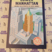 New York City Neighborhood Graphic Art Licensed Sealed 16×24 Canvas Print, Lower Manhattan [S17]
