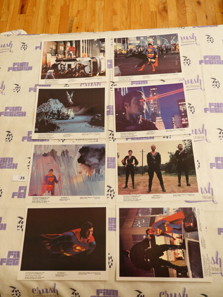 Set of 8 Original Superman 2 U.S. Color 8×10 Photo Lobby Cards (1981) Christopher Reeve, Margot Kidder, Terence Stamp [S35]