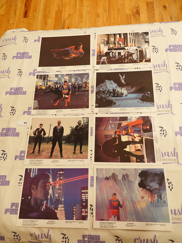 Set of 8 Original Superman 2 U.S. Color 8×10 Photo Lobby Cards (1981) Christopher Reeve, Margot Kidder, Terence Stamp [S41]