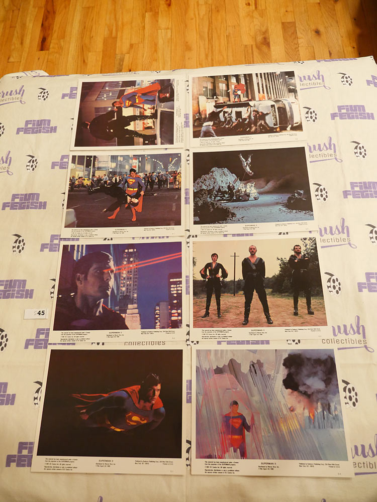 Set of 8 Original Superman 2 U.S. Color 8×10 Photo Lobby Cards (1981) Christopher Reeve, Margot Kidder, Terence Stamp [S45]