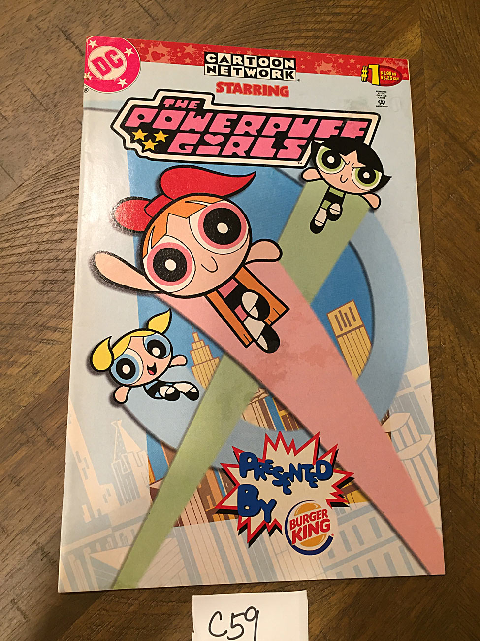 The Powerpuff Girls Cartoon Network DC Comics Issue Number 1 (2002) Presented by Burger King [C59]