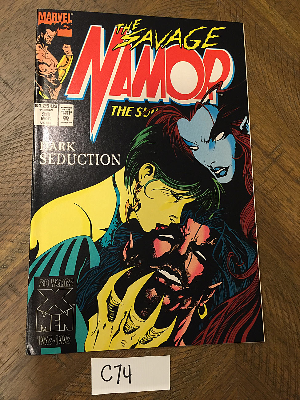 The Savage Namor Sub-Mariner (Vol. 1, No. 36, March 1993) [C74]