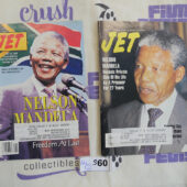 Set of 2 JET Magazines African-American Interest, Nelson Mandela Covers [S60]