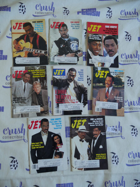 Set of 8 JET Magazines African-American Interest, All Eddie Murphy Covers [S75]
