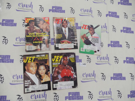 Set of 5 JET Magazines African-American Sports Interest, Tyson, Bo Jackson, Holyfield [S87]
