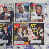 Set of 6 JET Magazines African-American Sports Interest, Mike Tyson, Robin Givens [S97]