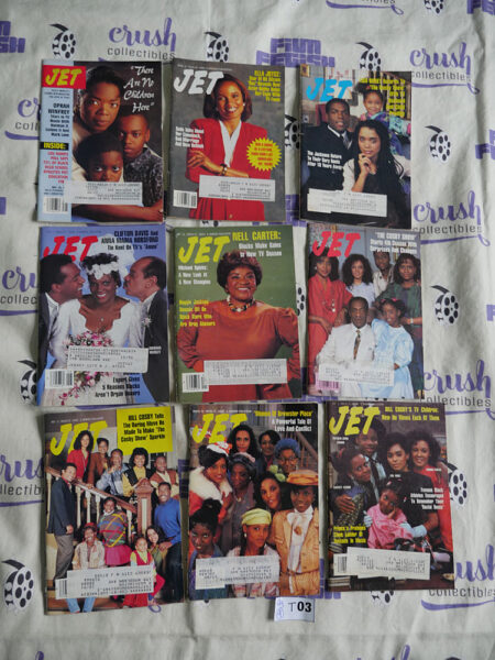 Set of 9 JET Magazines African-American Interest, Nell Carter, Bill Cosby [T03]