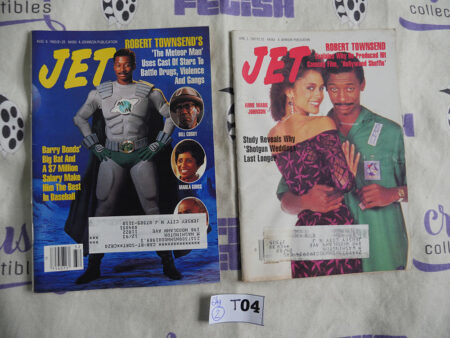 Set of 2 JET Magazines African-American Interest, Meteor Man, Robert Townsend [T04]