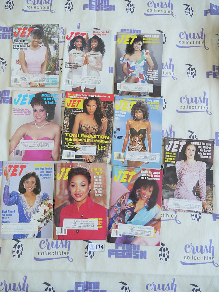 Set of 10 JET Magazines African-American Interest, Toni Braxton, Kim Fields [T14]