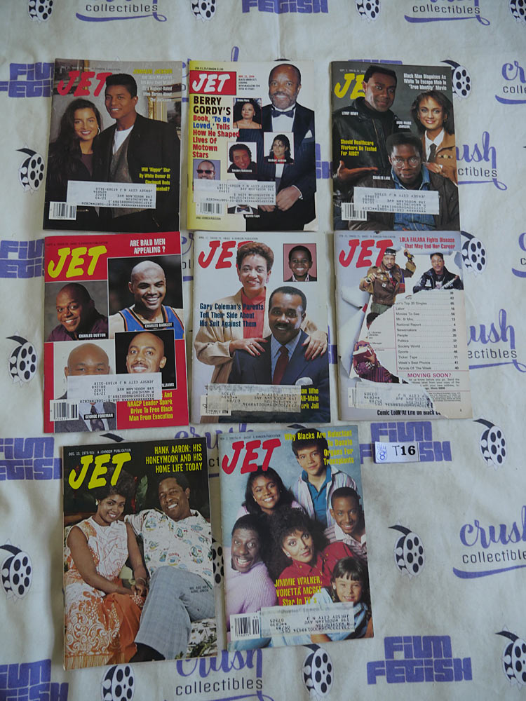 Set of 8 JET Magazines African-American Interest, Berry Gordy [T16]