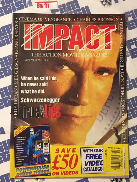 Impact Action Movie Magazine Arnold Schwarzenegger Cover (Sept 1994) [8871]
