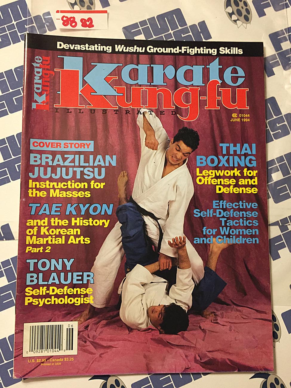 Karate Kung-Fu Illustrated Magazine (June 1994) Brazilian Jujutsu, Thai Boxing, Tony Blauer [8882]