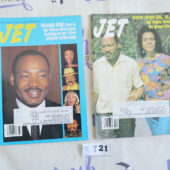 Set of 2 JET Magazines African-American Interest, Martin Luther King Jr. Covers [T21]