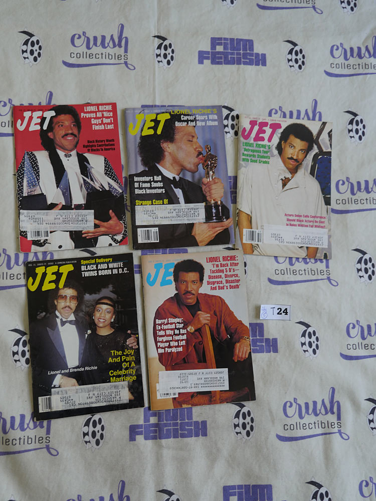 Set of 5 JET Magazines African-American Interest, Lionel Richie Covers [T24]
