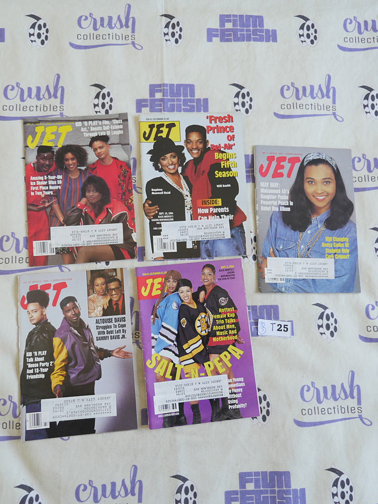 Set of 5 JET Magazines African-American Interest, Will Smith, Kid n Play [T25]